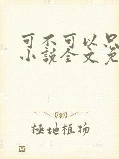 可不可以只温柔小说全文免费阅读 可不可以只温柔小说全文免费阅读