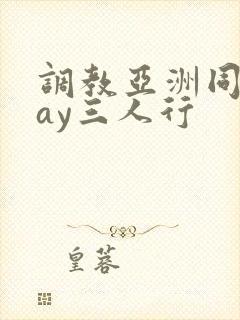 调教亚洲同志gay三人行