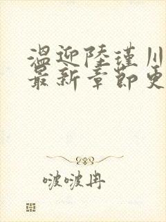 温迎陆瑾川小说最新章节更新时间及评价分享