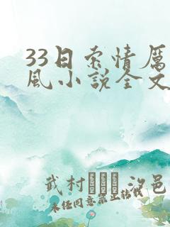 33日索情厉爵风小说全文免费阅读