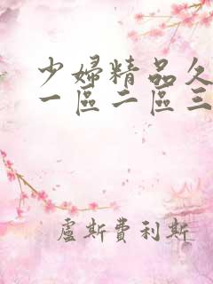 少妇精品久久久一区二区三区