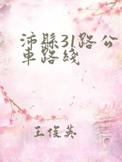 沛县31路公交车路线