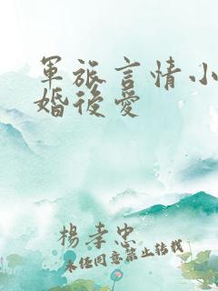军旅言情小说先婚后爱
