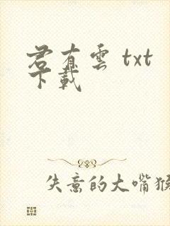 君有云 txt下载 君有云 txt下载