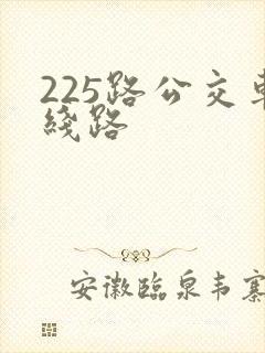 225路公交车线路