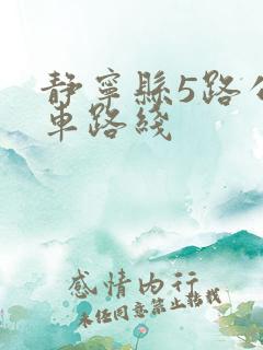 静宁县5路公交车路线