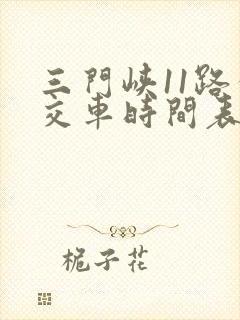 三门峡11路公交车时间表及站点