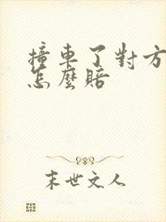 撞车了对方全责怎么赔