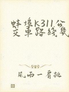 蚌埠k311公交车路线几点到几点