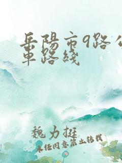 岳阳市9路公交车路线