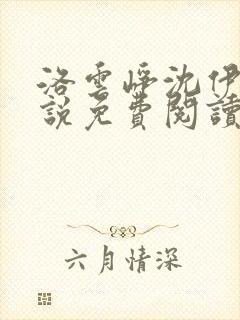 洛云峥沈伊人小说免费阅读