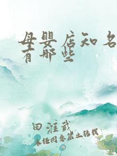 母婴店知名品牌有哪些