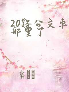 20路公交车到哪里了