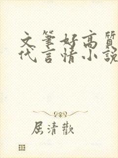 文笔好高质量现代言情小说