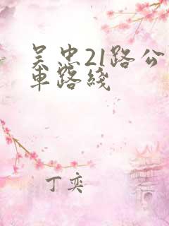 吴忠21路公交车路线