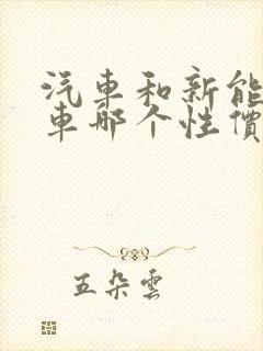 汽车和新能源汽车哪个性价比高
