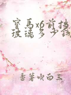 宝马x6前挡风玻璃多少钱