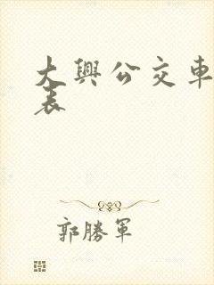 大兴公交车时间表