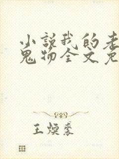 小说我的老公是鬼物全文免费阅读