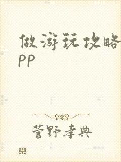 做游玩攻略的app