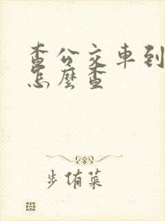 查公交车到哪了怎么查