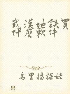 武汉地铁买票用什么软件