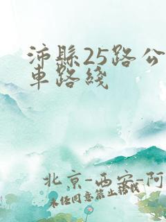 沛县25路公交车路线