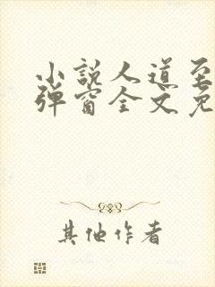 小说人道至尊无弹窗全文免费阅读 小说人道至尊无弹窗全文免费阅读