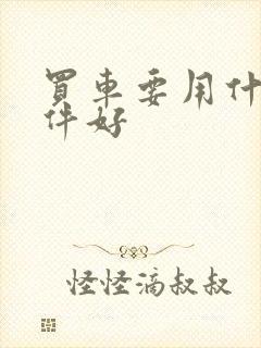 买车要用什么软件好