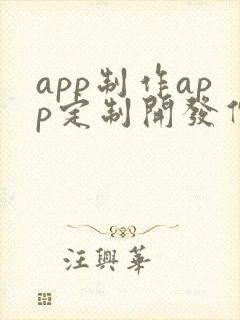 app制作app定制开发价格