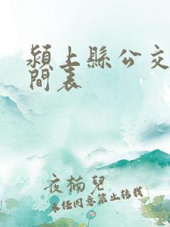 颍上县公交车时间表