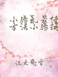 小肠气最佳治疗方法小肠换气怎么治疗方法