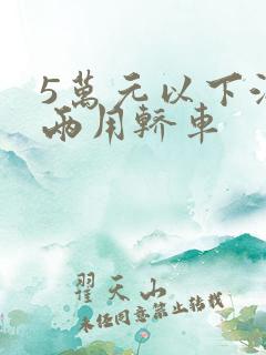 5万元以下油电两用轿车