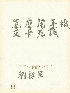 怎么用手机给公交卡充钱
