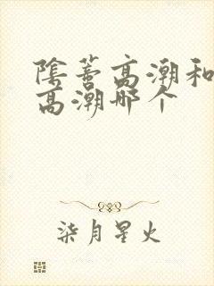 阴蒂高潮和阴道高潮哪个