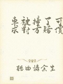 车被撞了可以要求对方赔偿折旧费吗