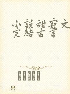 小说甜宠文短篇完结古言