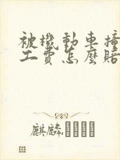 被机动车撞了误工费怎么赔偿 被机动车撞了误工费怎么赔偿