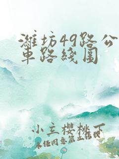 潍坊49路公交车路线图