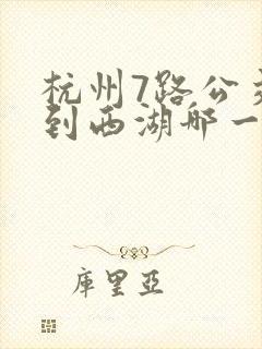 杭州7路公交车到西湖哪一站停