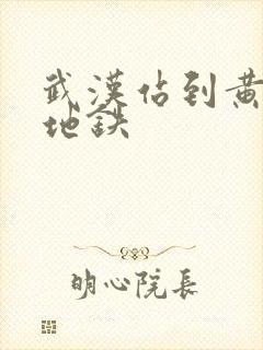 武汉站到黄鹤楼地铁