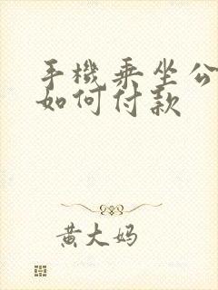 手机乘坐公交车如何付款