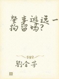肇事逃逸一定要拘留吗?