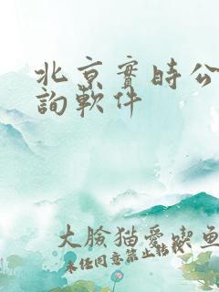 北京实时公交查询软件