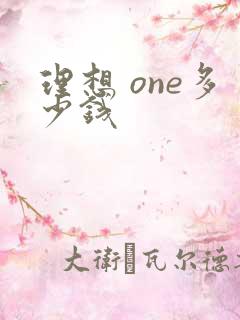 理想 one多少钱