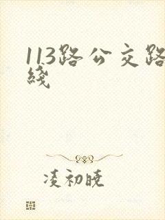 113路公交路线