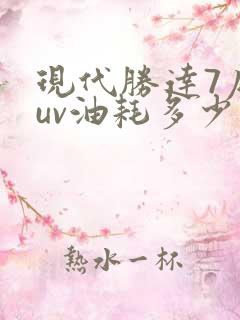 现代胜达7座suv油耗多少