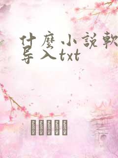 什么小说软件能导入txt