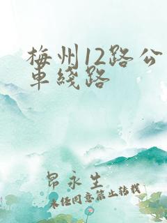 梅州12路公交车线路 梅州12路公交车线路