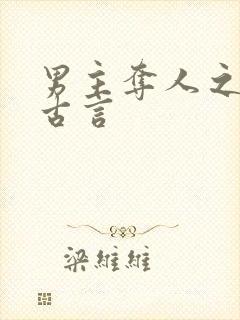 男主夺人之妻的古言